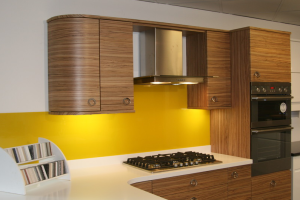 glass splashback yellow kitchen peterlee myglazing ggf