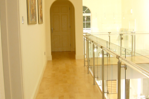 glass balustrade landing interior peterlee myglazing ggf