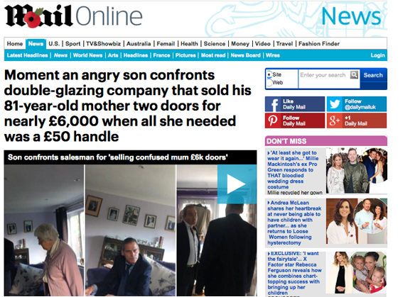 daily mail glazing company