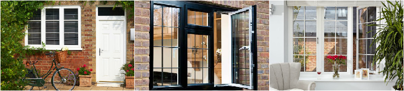 casement windows collage