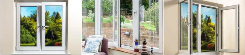 tilt and turn windows collage