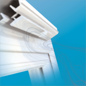 trickle vent on blue background