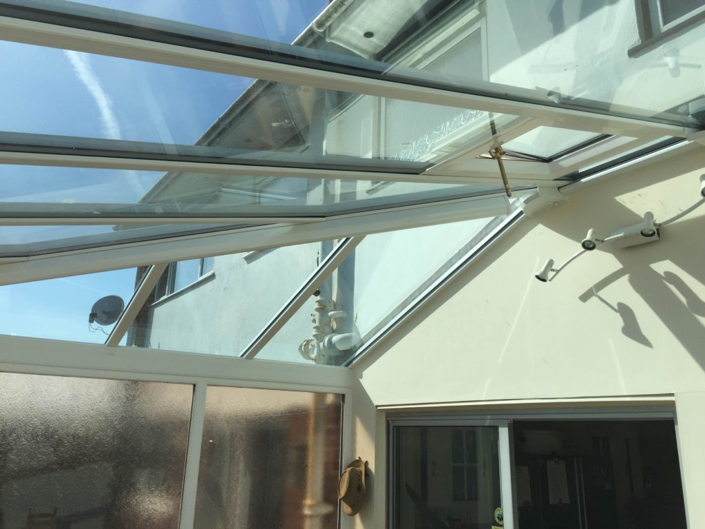 Solar bronze 20 film fitted to conservatory roof by GGF Member company Able Install Solar bronze 20 film fitted to conservatory roof by Able Install